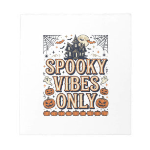 Bloc-note Conception de chemise Halloween vintage Spooky Vib