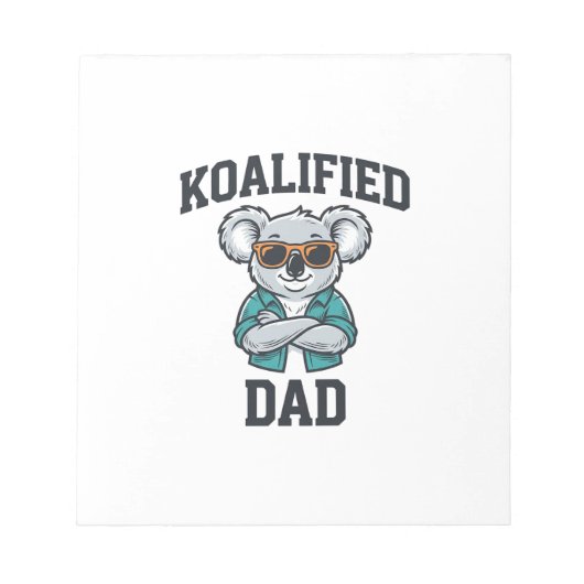 Bloc-note Conception de chemise Koalified Papa Mignon Koala (Devant)