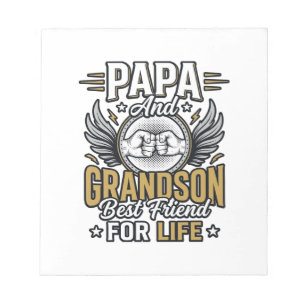 Bloc-note Conception de chemise Papa et petit-fils meilleurs