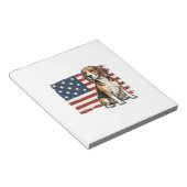 Bloc-note Conception de chemise pour chien de drapeau patrio (Incliné)
