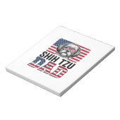Bloc-note Conception de chemise pour chien patriotique père (Tourné)