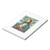 Bloc-note Conception de chemise religieuse Sauveur priant vi (Tourné)