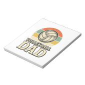 Bloc-note Conception de chemise rétro pour papa de volley-ba (Tourné)