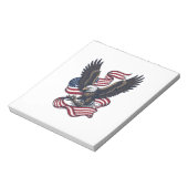 Bloc-note Conception de chemise vectorielle aigle patriotiqu (Tourné)