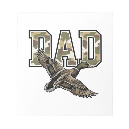 Bloc-note Conception de chemise vectorielle Camo Papa Canard (Devant)