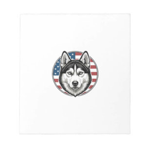 Bloc-note Conception de chemise vectorielle de chien patriot
