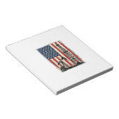 Bloc-note Conception de chemise vectorielle de drapeau améri (Incliné)