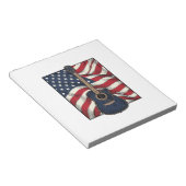 Bloc-note Conception de chemise vectorielle drapeau patrioti (Incliné)