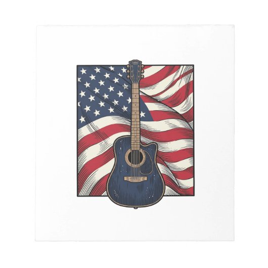 Bloc-note Conception de chemise vectorielle drapeau patrioti (Devant)