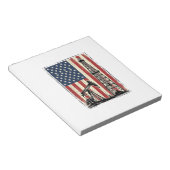 Bloc-note Conception de chemise vectorielle du drapeau améri (Incliné)