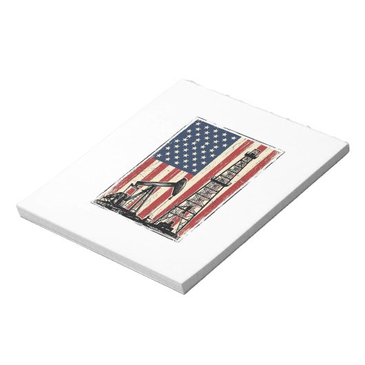 Bloc-note Conception de chemise vectorielle du drapeau améri (Tourné)