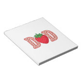 Bloc-note Conception de chemise vectorielle lettrage fraise (Incliné)