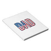 Bloc-note Conception de chemise vectorielle Papa patriotique (Incliné)