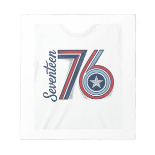 Bloc-note Conception de chemise vectorielle patriotique Vint