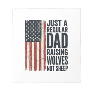 Bloc-note Conception de chemise vintage patriotique pour pap