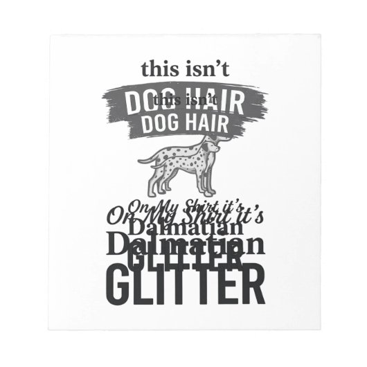 Bloc-note Conception de citation de cheveux de chien drôle d (Devant)