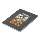 Bloc-note Conception de citrouille vintage Halloween Golden  (Tourné)
