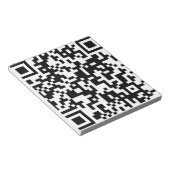 Bloc-note conception de code QR (Incliné)