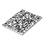 Bloc-note conception de code QR (Tourné)