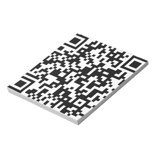 Bloc-note conception de code QR (Tourné)