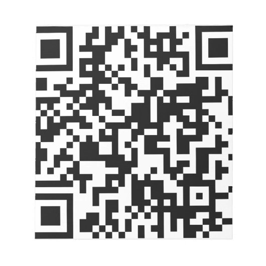 Bloc-note conception de code QR (Devant)