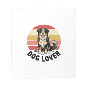 Bloc-note Conception de coucher de soleil de chien mignon gr