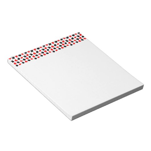 Bloc-note Conception de couleurs de cartes (Incliné)