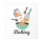 Bloc-note Conception De Cuisson Pour Bakers (Devant)