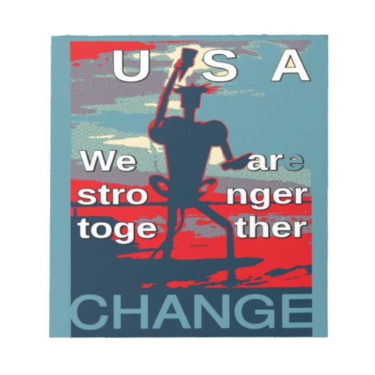 Bloc-note Conception de dessin graphique patriotique USA Esp (Devant)