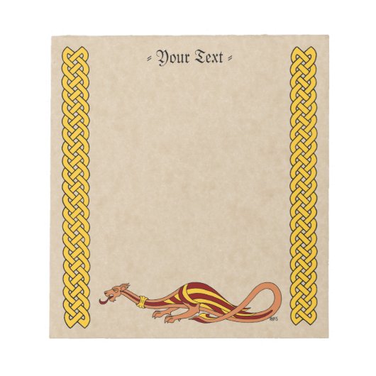 Bloc-note Conception de dragon médiéval 2015 (Devant)