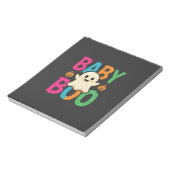 Bloc-note Conception de fantôme Halloween Baby Boo_1 (Tourné)