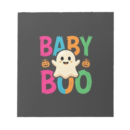Bloc-note Conception de fantôme Halloween Baby Boo_1 (Devant)