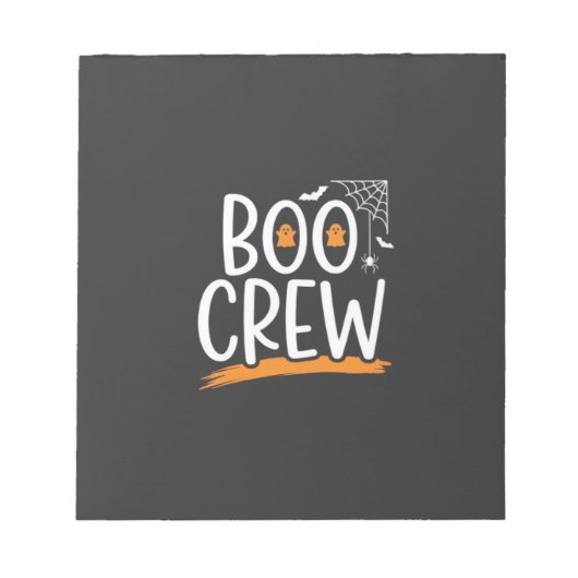 Bloc-note Conception de fantôme Halloween Boo Crew_1 (Devant)