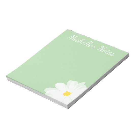 Bloc-note Conception de fleur de marguerite mignonne personn (Tourné)