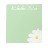 Bloc-note Conception de fleur de marguerite mignonne personn (Devant)