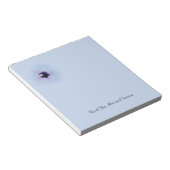 Bloc-note Conception de fleur d'hibiscus sur fond bleu (Incliné)