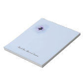 Bloc-note Conception de fleur d'hibiscus sur fond bleu (Tourné)