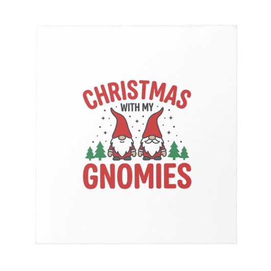 Bloc-note Conception de gnome de vacances de Gnomies de Noël (Devant)