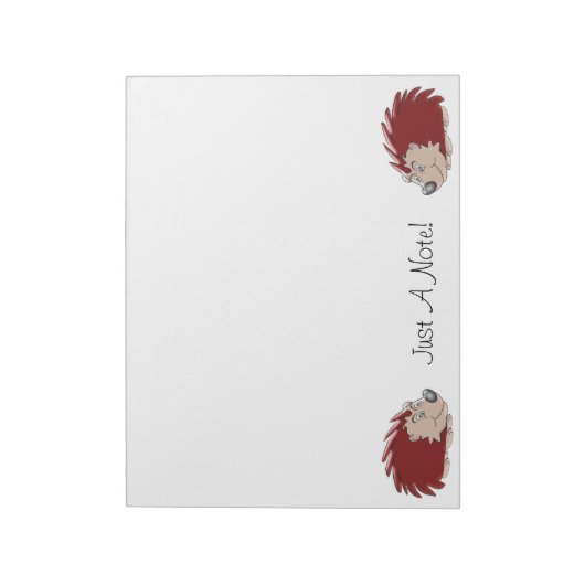 Bloc-note Conception de hérisson (Tourné)