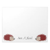 Bloc-note Conception de hérisson (Devant)