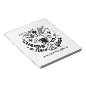 Bloc-note Conception de la fête du Nouvel An (Incliné)