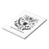 Bloc-note Conception de la fête du Nouvel An (Tourné)