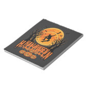 Bloc-note Conception de Lune de Skateboard d'Halloween Hallo (Tourné)