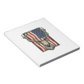 Bloc-note Conception de maillot de chasse de drapeau américa (Incliné)