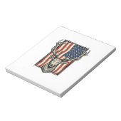 Bloc-note Conception de maillot de chasse de drapeau américa (Tourné)