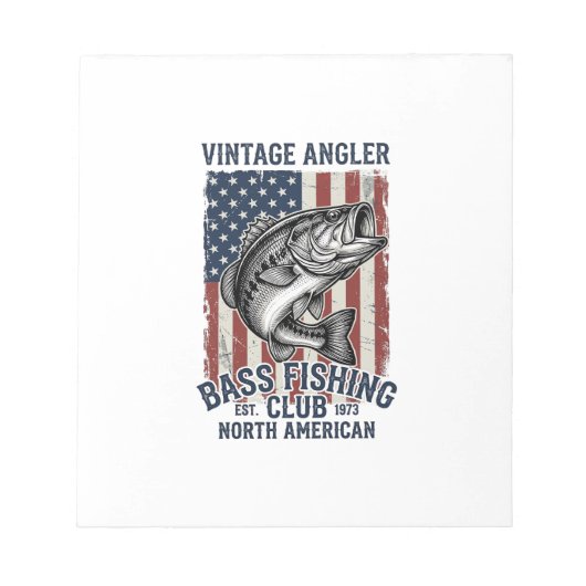 Bloc-note Conception de maillot de drapeau américain de pêch (Devant)