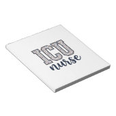 Bloc-note Conception de maillot universitaire floral d'infir (Incliné)