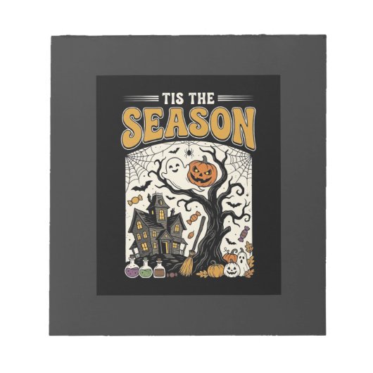 Bloc-note Conception de maison hantée Halloween c'est la sai (Devant)