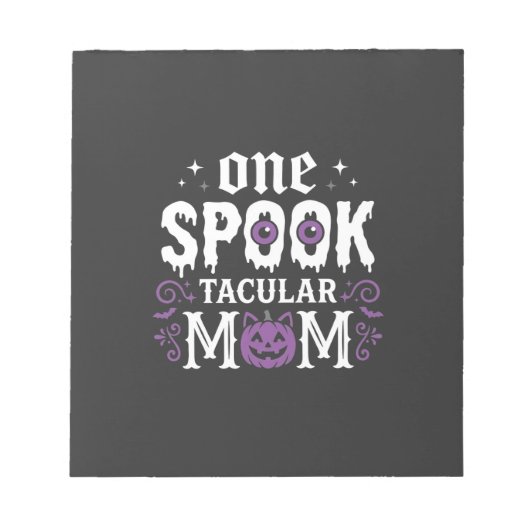 Bloc-note Conception de maman Spooktacular Halloween_1 (Devant)