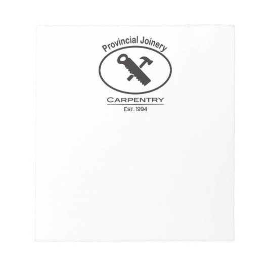 Bloc-note Conception de marteau et de scie (Devant)